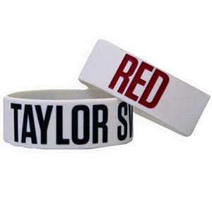 Taylor Swift "RED" Rubber Bracelet